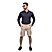 Men's Twill Mid Rise Elastic Waist Bermuda Shorts