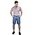 Men's Twill Mid Rise Elastic Waist Bermuda Shorts