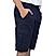 Men's Twill Mid Rise Elastic Waist Bermuda Shorts