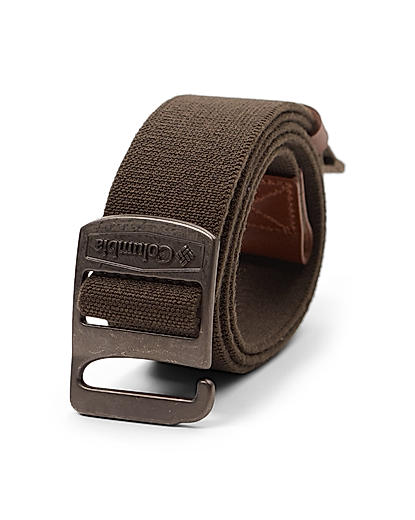 Columbia Men Green Cascase Locks Stretch Belt with Hook
