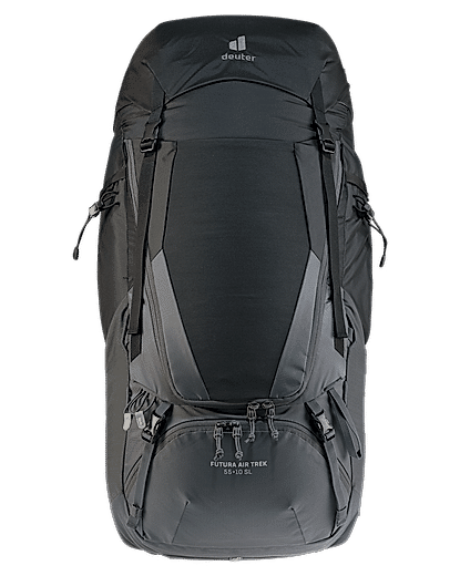 Deuter Unisex Black Futura Air Trek 55 + 10 SL Hiking & Trekking Backpack