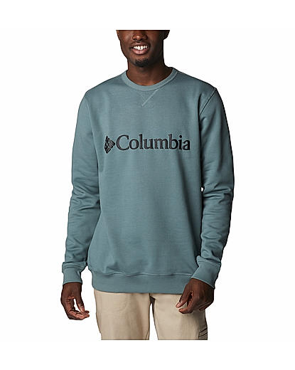 Columbia Men Green M Logo Crew Fleece (Sun Protection)