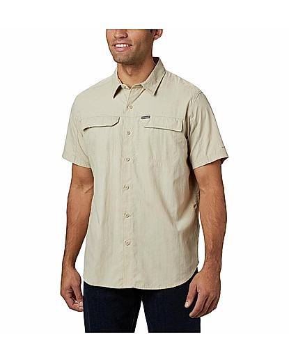 Columbia Men Beige Silver Ridge 2.0 Short Sleeve Shirt (Sun Protection)