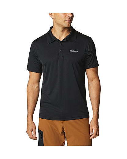 Columbia Men Black Zero Rules Polo T-Shirt 