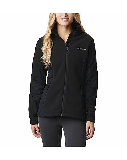 Columbia Womens Black Polartec 200 W Polar Powder Fleece Full Zip Jacket