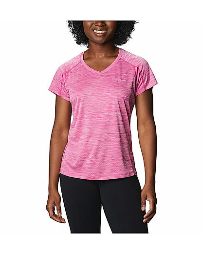 Columbia Women Pink Zero Rules Short Sleeve T-Shirt