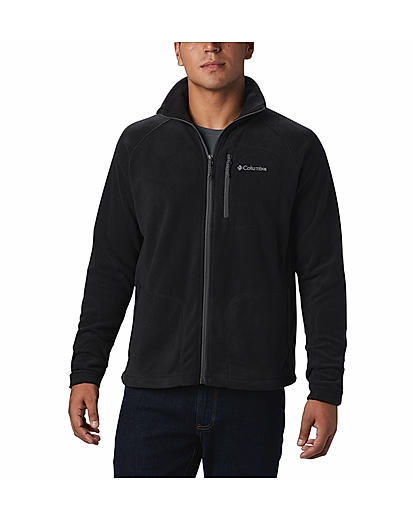 Columbia Men Black Fast Trek II Full Zip Fleece Jacket 