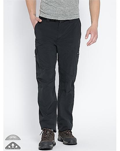 Columbia Men Black Silver Ridge Cargo Pant (Sun Protection)