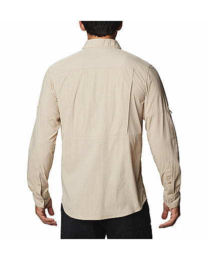 Columbia Men Beige Newton Ridge Long Sleeve Shirt 