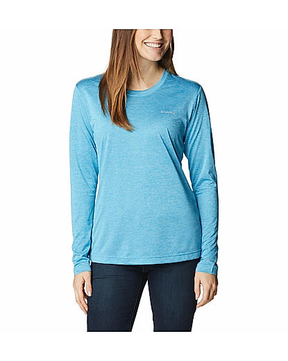 Columbia Women Blue Columbia Hike Long Sleeve Shirt 