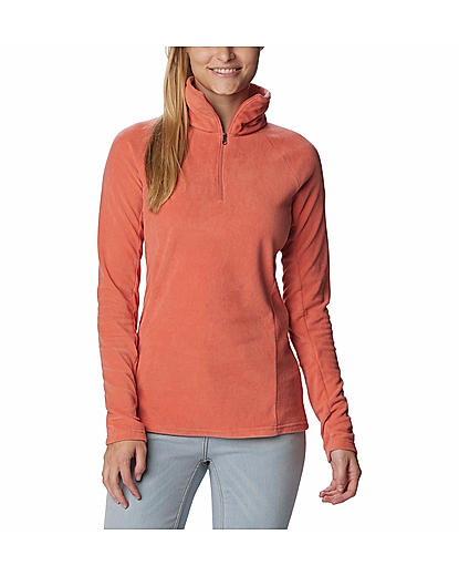 Columbia Womens Orange Glacial IV Half Zip Pullover