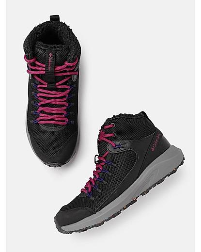 Columbia Women Black Trailstorm Mid Omni Heat Boots (Waterproof)