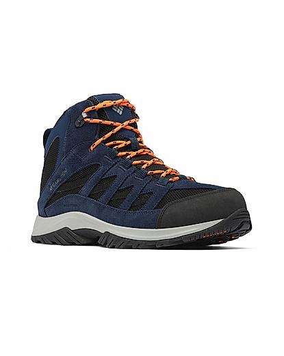 Columbia Men Blue Crestwood Mid Shoes (Waterproof)