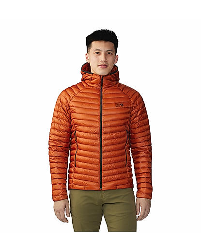 Mountain Hardwear Men Orange Ghost Whisperer/2 Hoody Jacket