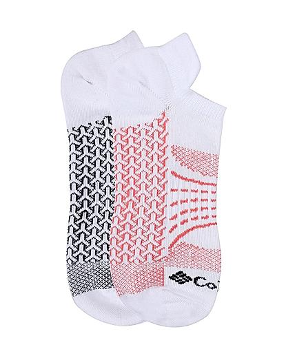 Columbia Women White Socks Wm Nosho-Actv-Mapped (Pair of 2) (Not Returnable)