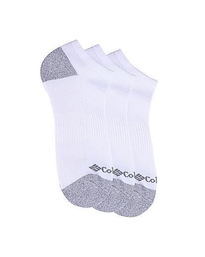 Columbia Men White Socks Mn No-Show-Hcush-H&T (Pair of 3) (Not Returnable)