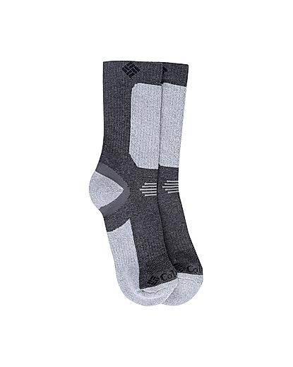 Columbia Unisex Grey Socks Ux Hk-Ltcropcrew (Pair of 1) (Not Returnable)