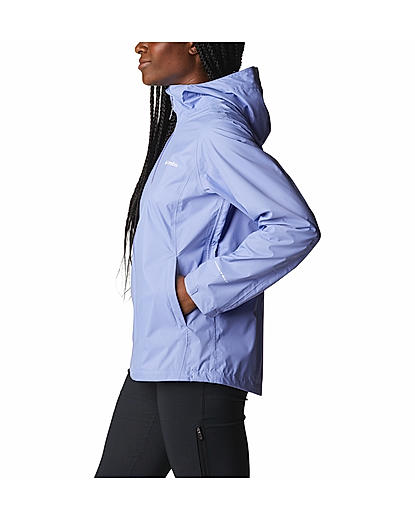 Columbia Womens Purple Omni-Tech EvaPOURation Rain Jacket