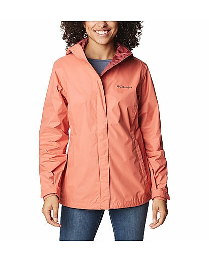 Columbia Womens Peach Omni-Tech Arcadia II Rain Jacket