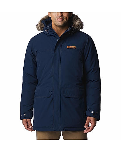 Columbia Men Navy Blue Marquam Peak Parka Jacket 