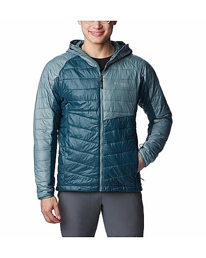 Columbia Men Navy Blue Platinum Peak Hooded Jacket