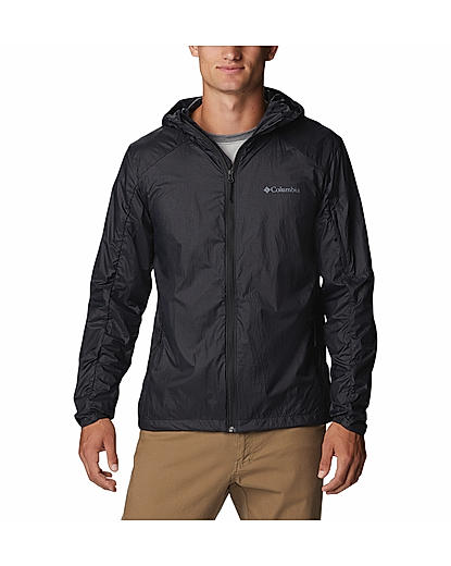 Columbia Men Black Loop Trail Windbreaker Jacket 