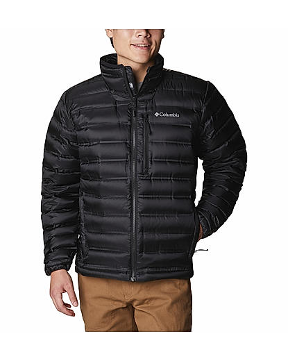 Columbia Men Black Pebble Peak Down Jacket 