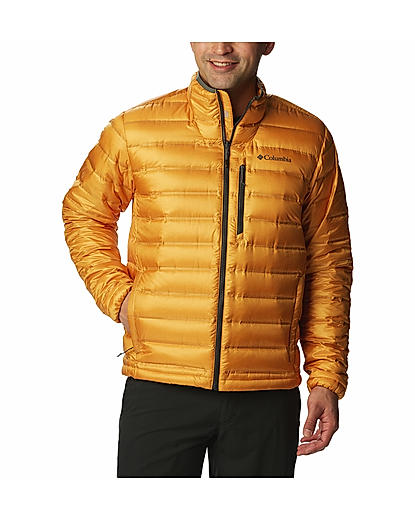 Columbia Men Yellow Pebble Peak Down Jacket 