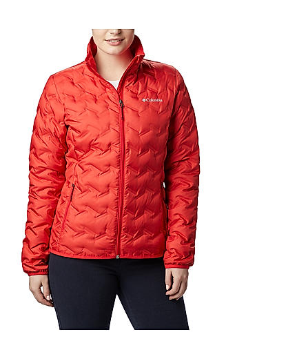 Columbia Womens Red Omni-Heat Reflective Delta Ridge Down Jacket