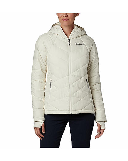 Columbia Women White Heavenly Hooded Jacket 