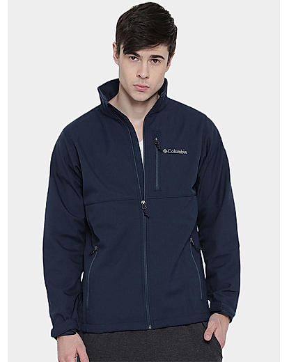 Columbia Men Navy Blue Ascender Softshell Jacket 