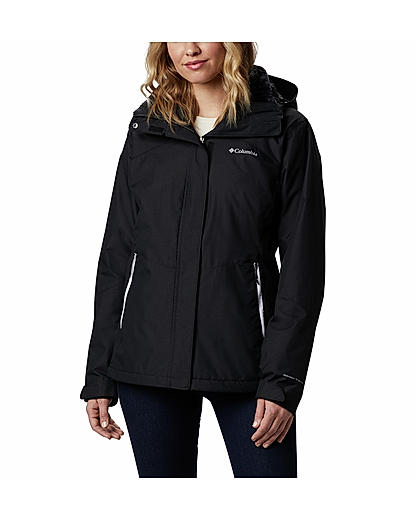 Columbia Women Black Bugaboo II Fleece Interchange Jacket 