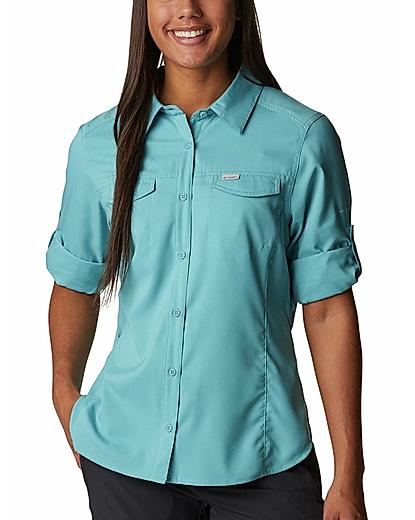 Columbia Womens Blue Omni-Wick Silver Ridge Lite  Long Sleeve Shirt