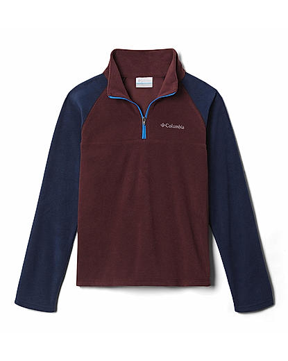 Columbia Kids Boys Purple Glacial Half Zip Pullover