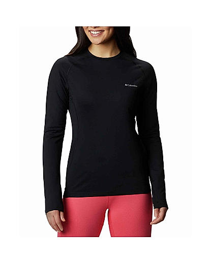 Columbia Women Black W Omni-Heat 3D Knit Crew II Top Thermal Wear (Anti-odor Baselayer)