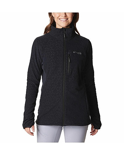 Columbia Women Black Titan Pass 3.0 Full Zip Fleece 