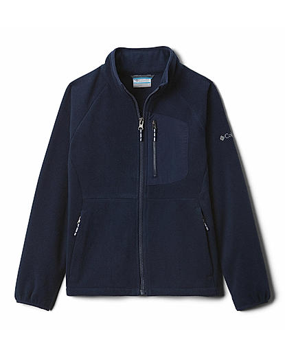 Columbia Kids Unisex Navy Fast Trek III Full Zip Fleece Jacket