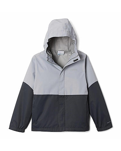 Columbia Kids Boys Grey Omni-Tech Hikebound Rain Jacket