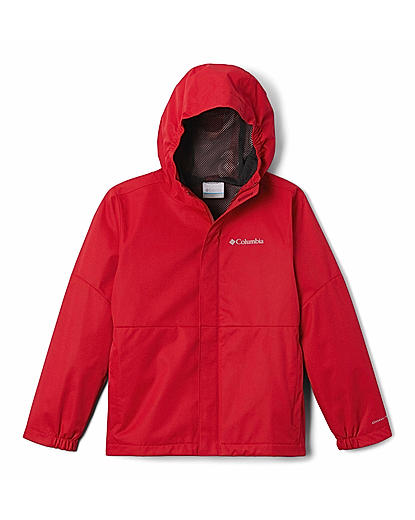 Columbia Kids Boys Red Omni-Tech Hikebound Rain Jacket