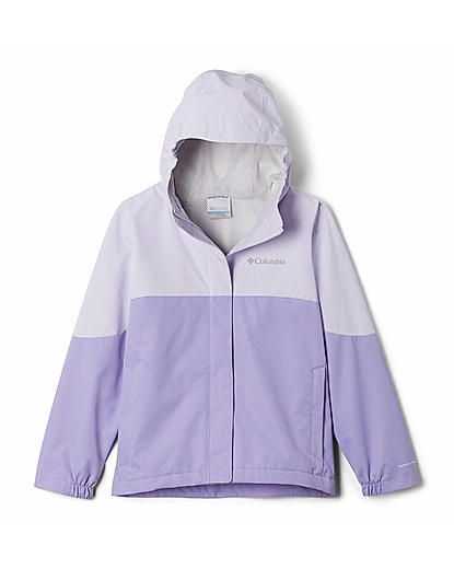 Columbia Kids Girls Purple Omni-Tech Hikebound Rain Jacket