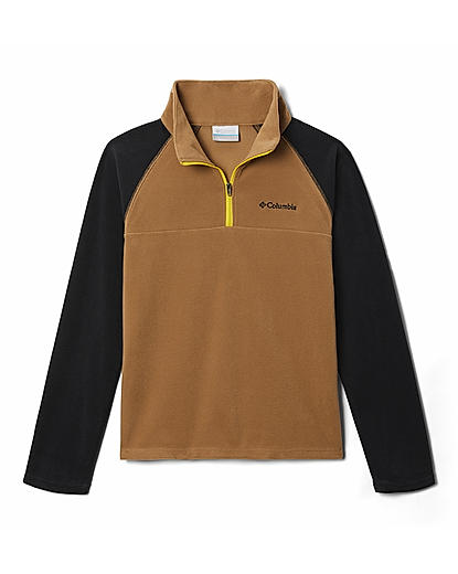 Columbia Youth Boys Brown Glacial Half Zip For Kids