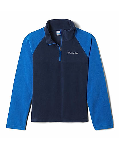 Columbia Youth Boys Blue Glacial Half Zip For Kids