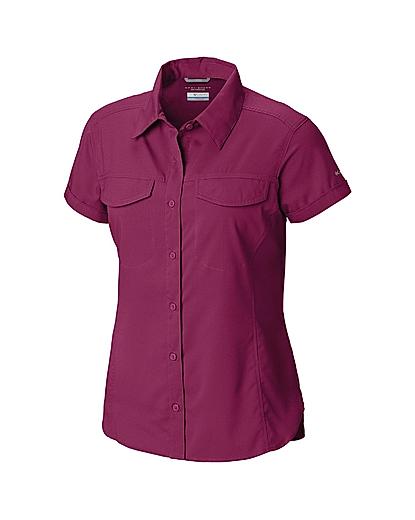Columbia Women Purple Silver Ridge Lite Short Sleeve Shirt