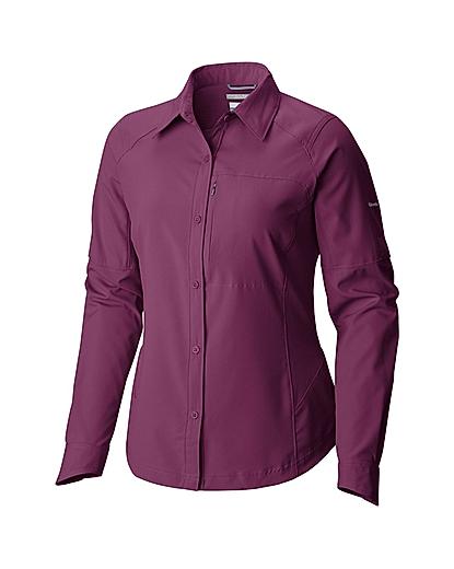 Columbia Women Purple Silver Ridge Long Sleeve Shirt