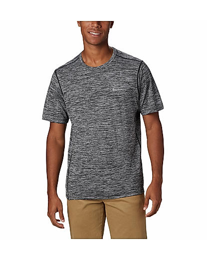Columbia Men Grey Deschutes Runner Short Sleeve Shirt