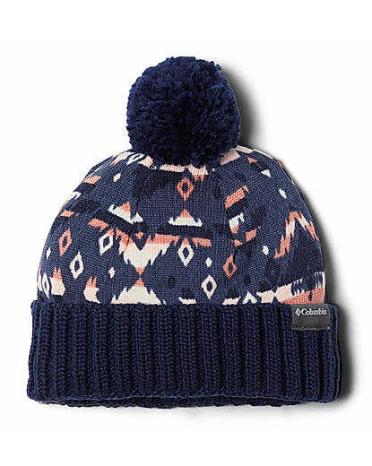 Columbia Unisex Blue Sweater Weather Pom Beanie