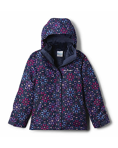 Columbia Youth Girls Purple Bugaboo II Fleece Interchange Jacket For Kids