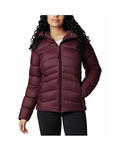 Columbia Women Red Autumn Park Down Hooded Jacket