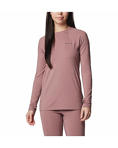 Columbia Womens Muave Omni-Heat Reflective Midweight Stretch Long Sleeve Thermal Top (Not Returnable)