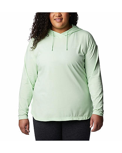 Columbia Women Green Sun Trek Hooded Pullover